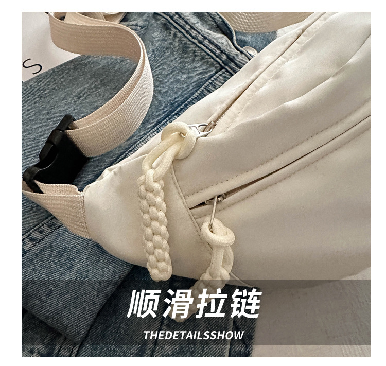 Summer casual candy-colored single-shoulder dumpling bag 2024 New trend neutral daily chest bag, beautiful and fashionable crossbody bag pic 4