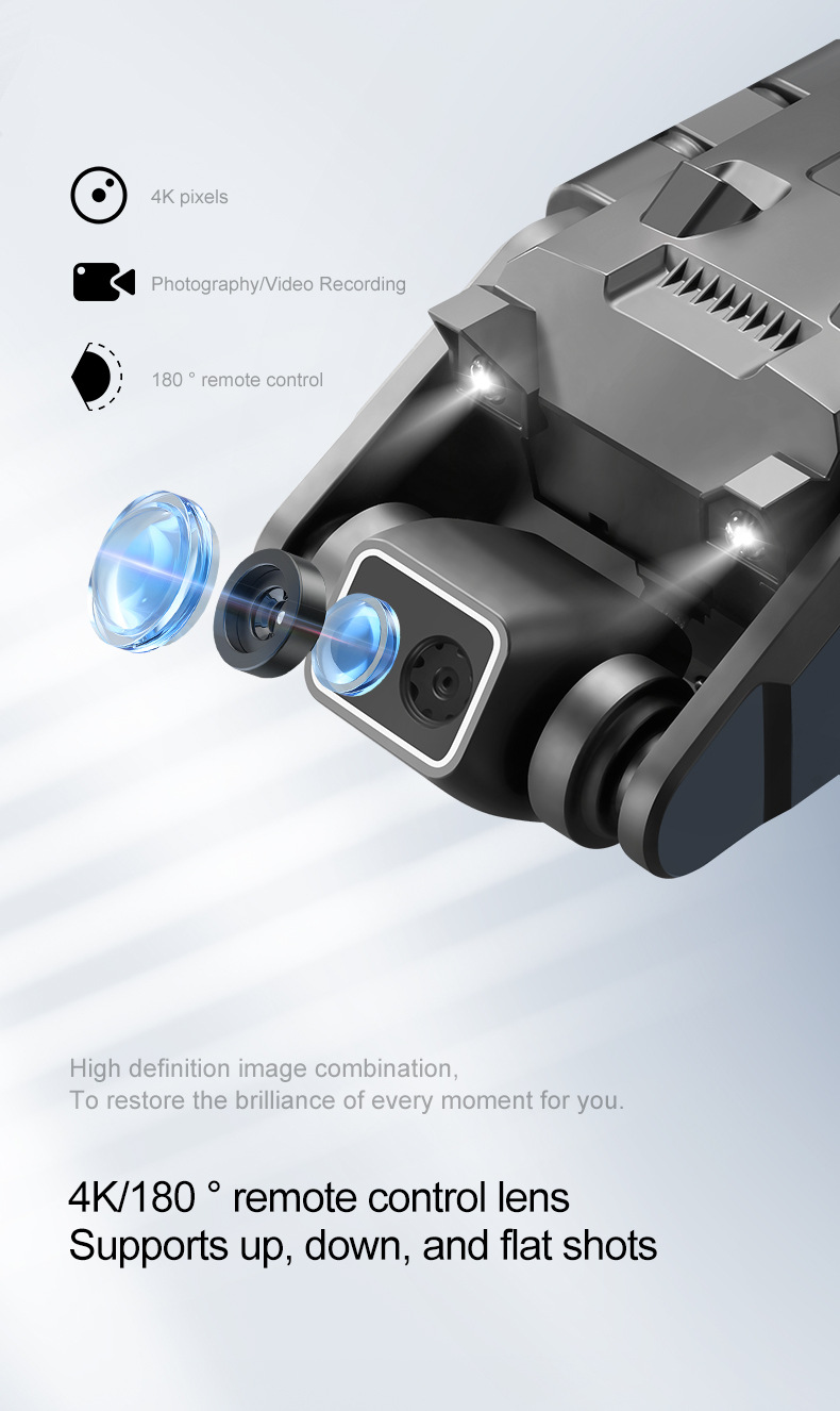 The cross-border new product RG700 quad-axis brushless unmanned aerial vehicle (UAV) for aerial photography, optical flow electronic speed regulation, GPS one-click return flight is for export pic 10