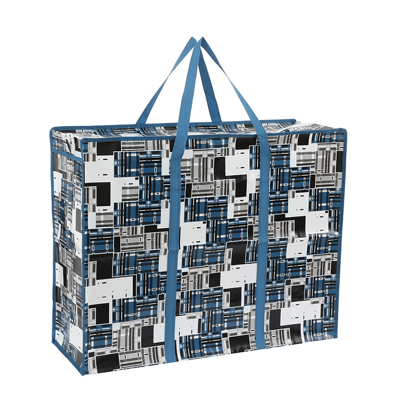 现货大容量防水搬家袋手提袋覆膜无纺布旅行衣物收纳袋超市购物袋详情5