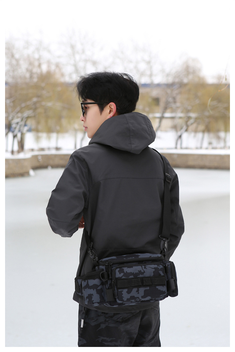 Lu Ya Bag, multi-functional waist bag, single-shoulder backpack, fishing crossbody bag, fishing gear rod bag, fishing storage bag, complete set of equipment pic 23