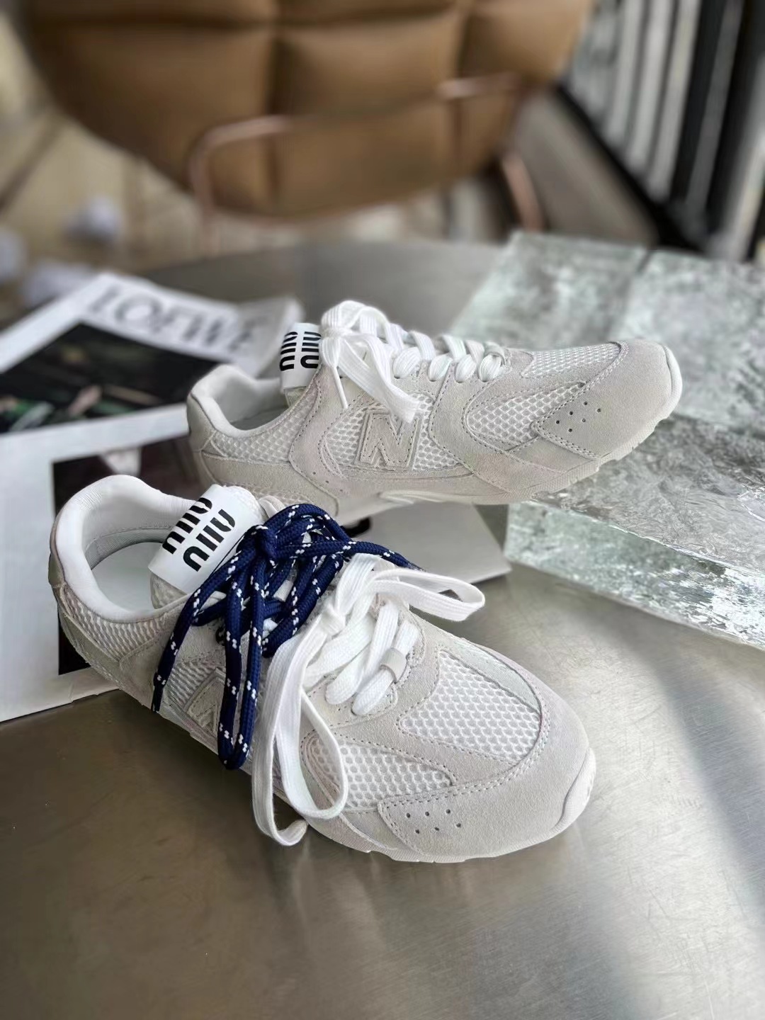 莆田鞋纯原miumiu联名530德训鞋NB女经典复古阿甘鞋休闲鞋情侣鞋详情11
