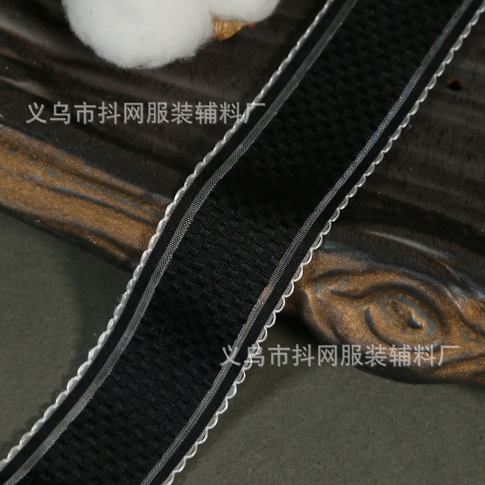 Диафрагматический атласный атлас с diy-бантиком на конце ушной сетки pic 9