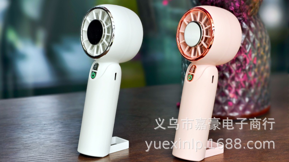 New cross-border high-speed handheld fan, desktop usb charging turbine fan, ice pack cooling pocket mini fan pic 1
