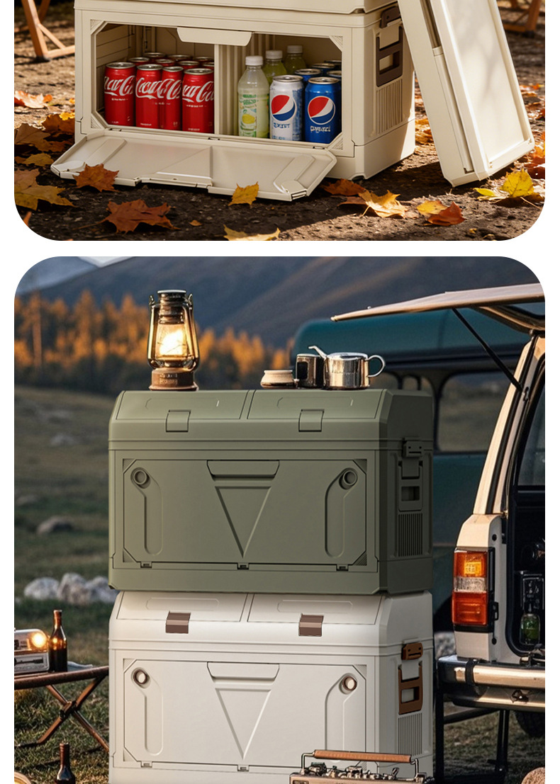 Large-capacity outdoor camping suv vehicle-mounted storage box and thickened outdoor organizing box for free delivery vehicles pic 18