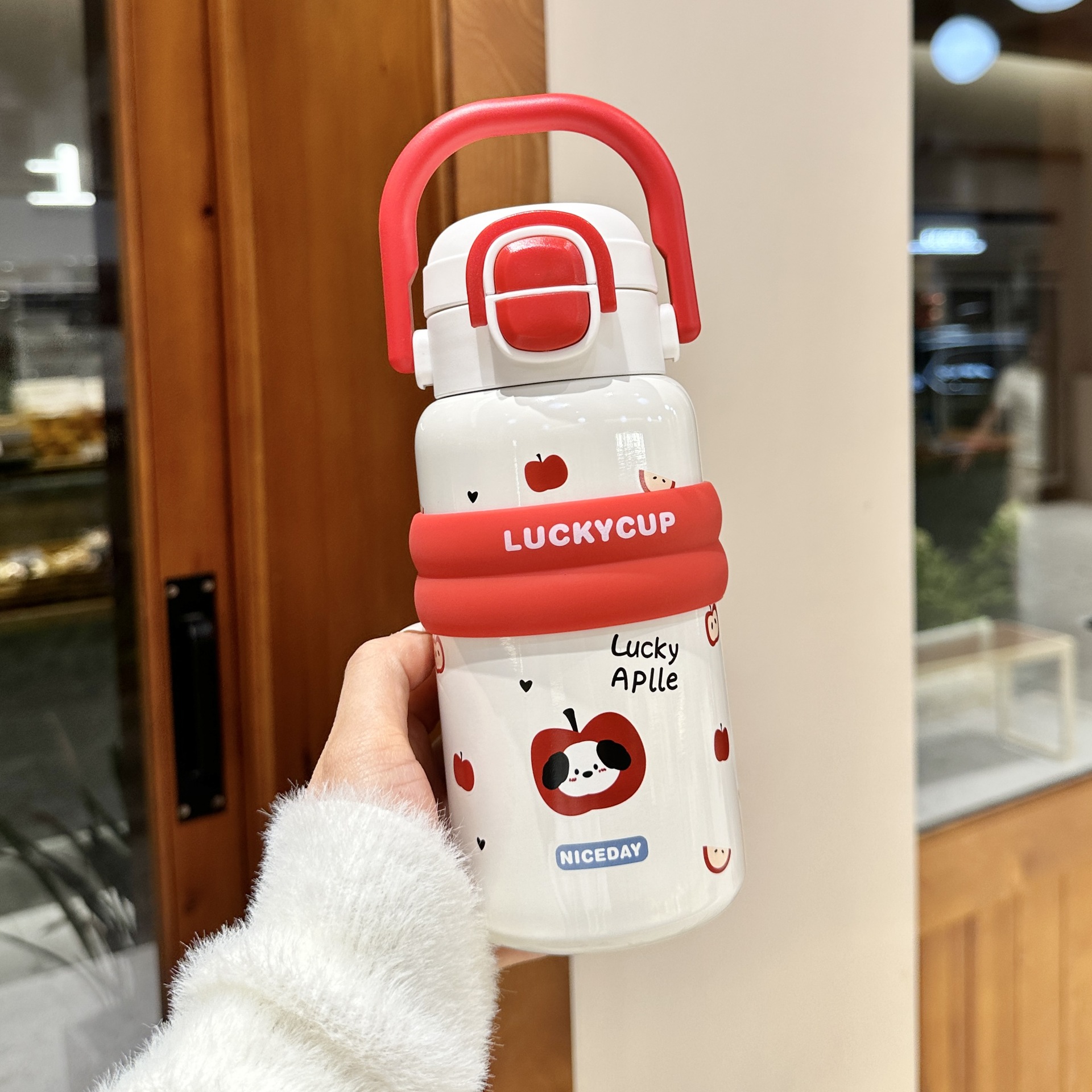 316不锈钢弹盖萌趣双饮保温杯大容量带提手学生儿童卡通吸管杯详情18