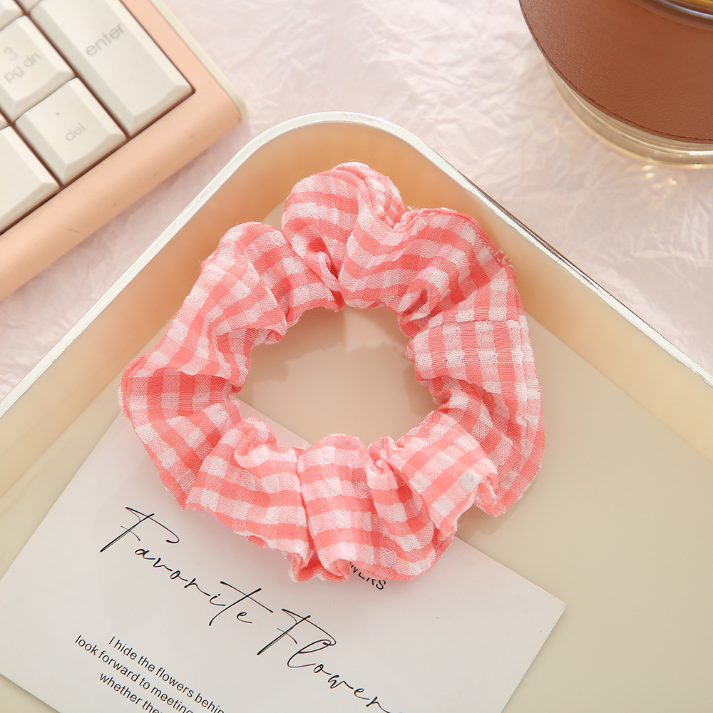 New sweet and charming color series of large intestine hair bands, Korean version of organa hair ties, INS style high-elasticity wholesale hair accessories and headwear pic 3