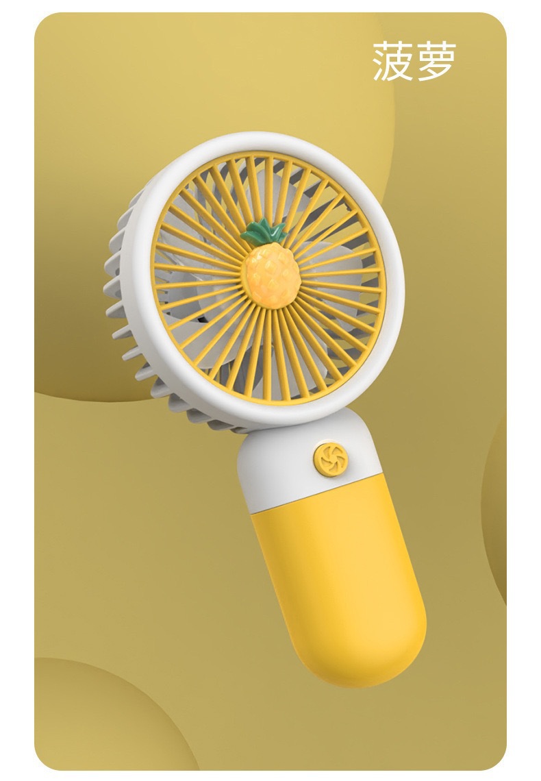 便携手持小风扇可爱撞色带手机支架学生礼品桌面 usb充电扇厂代发详情10