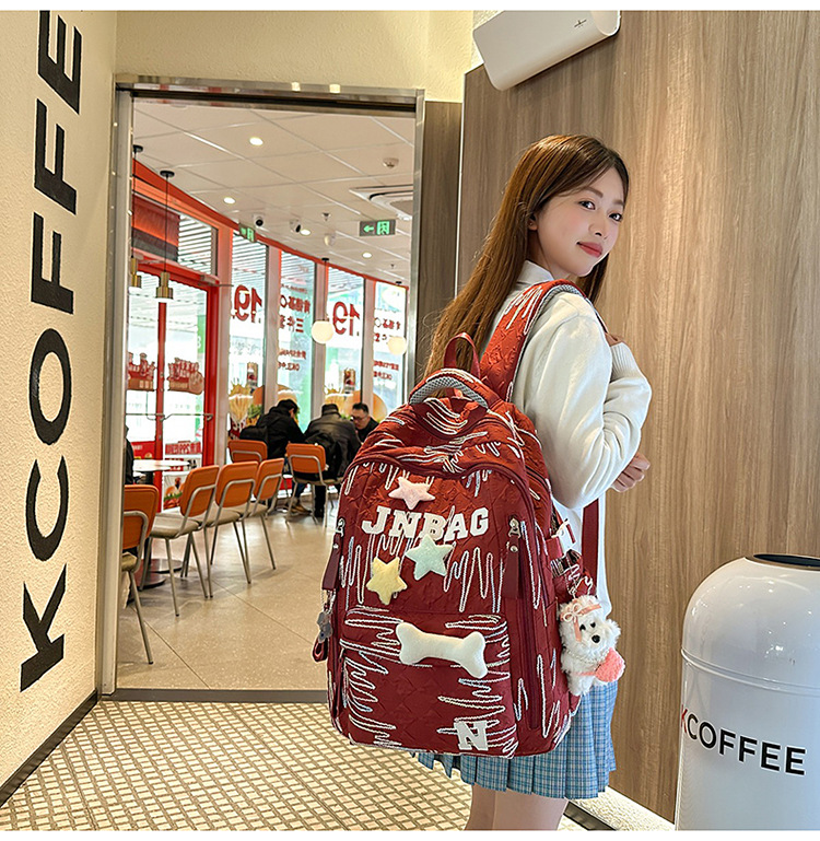High appearance level schoolbag for junior high school girls, cute and lightweight backpack for primary school students, and large-capacity backpack for senior high school students pic 56