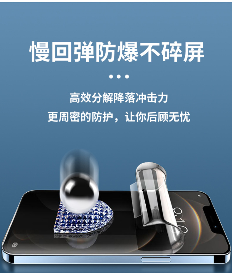 Applicable 13 water condensation film, Apple 12 protective film, iphone14pro soft film, Apple 15 phone 16 film pic 6