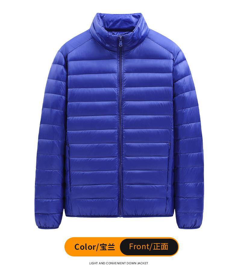 2025新款男装羽绒棉服青年纯色棉服外套现货轻薄大码男装一件代发详情10