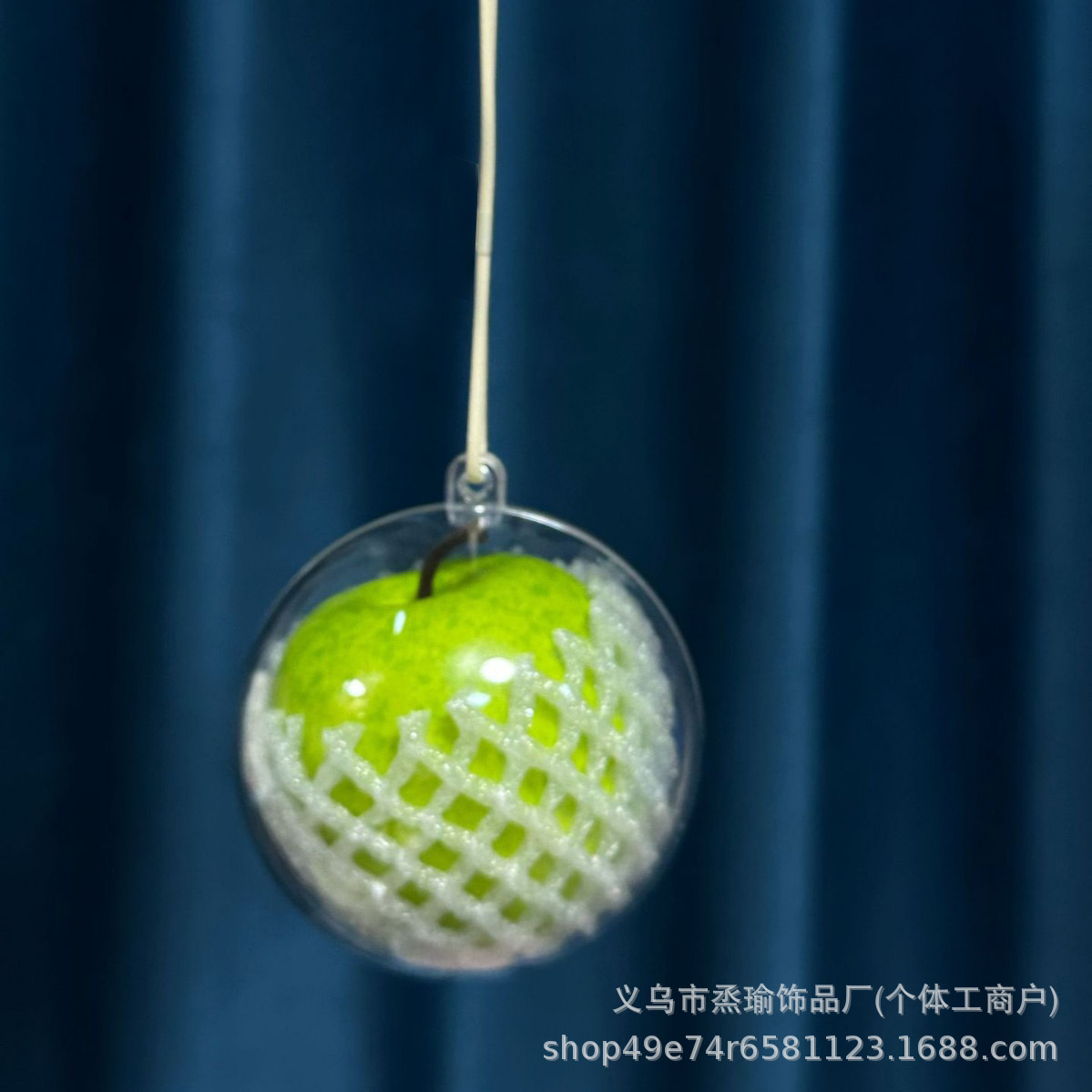 手工创意苹果挂件苹果汽车挂礼物情侣包包挂件平安果挂饰红运当头详情3