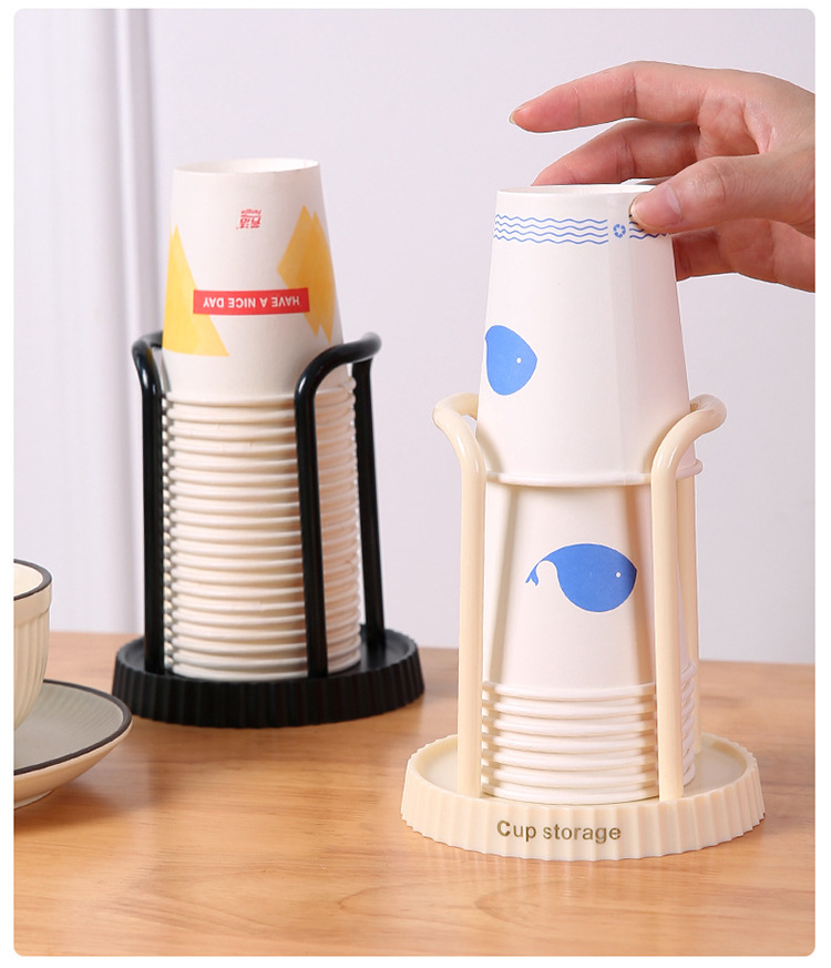 Japanese-style paper cup holder, disposable cup remover, multi-functional cup storage rack, home coffee cup holder pic 14
