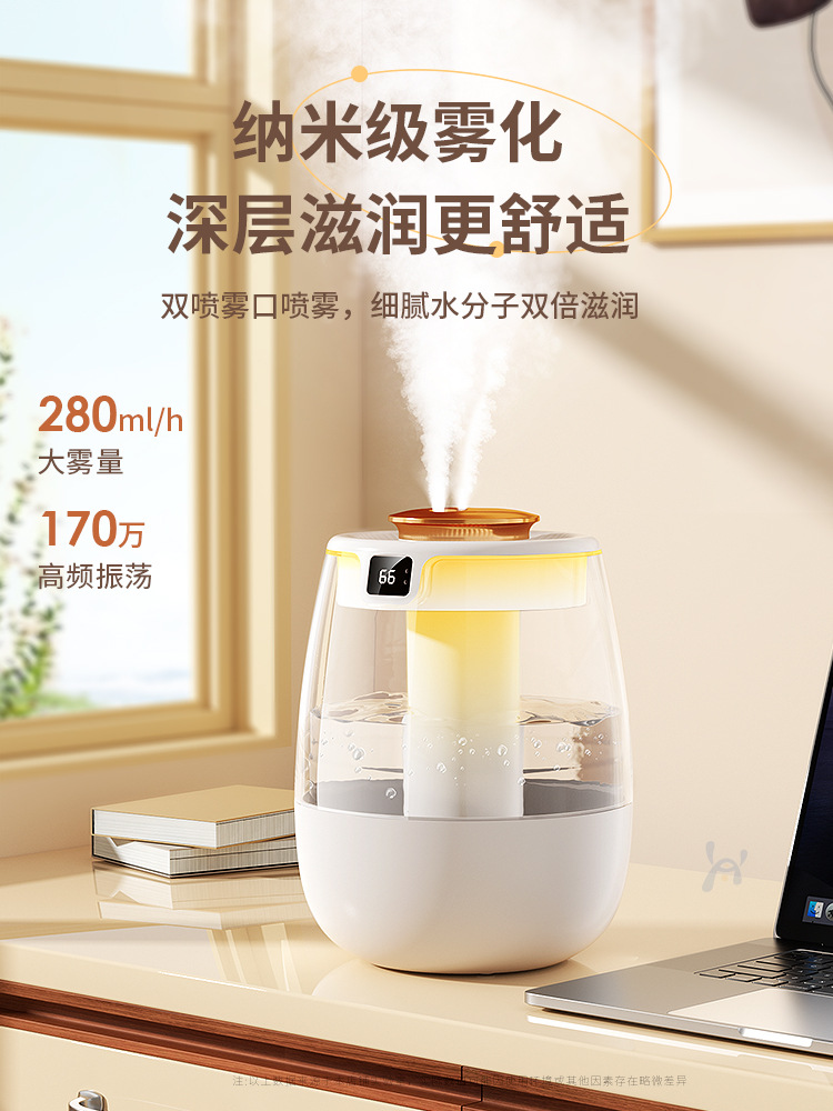 桌面加湿器大容量usb家用卧室办公室便携式迷你净化器空气大雾量详情2