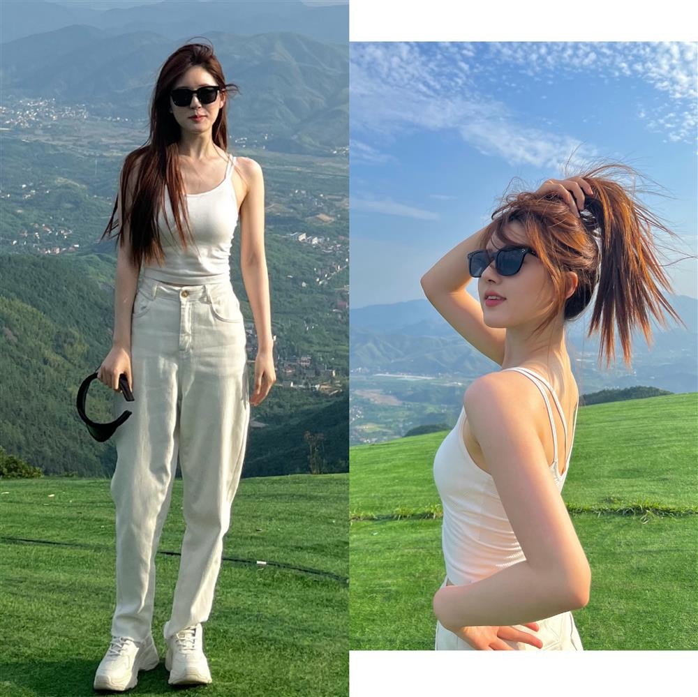 赵露思同款白色吊带背心女夏季薄款外穿内搭带胸垫一体式打底上衣详情21