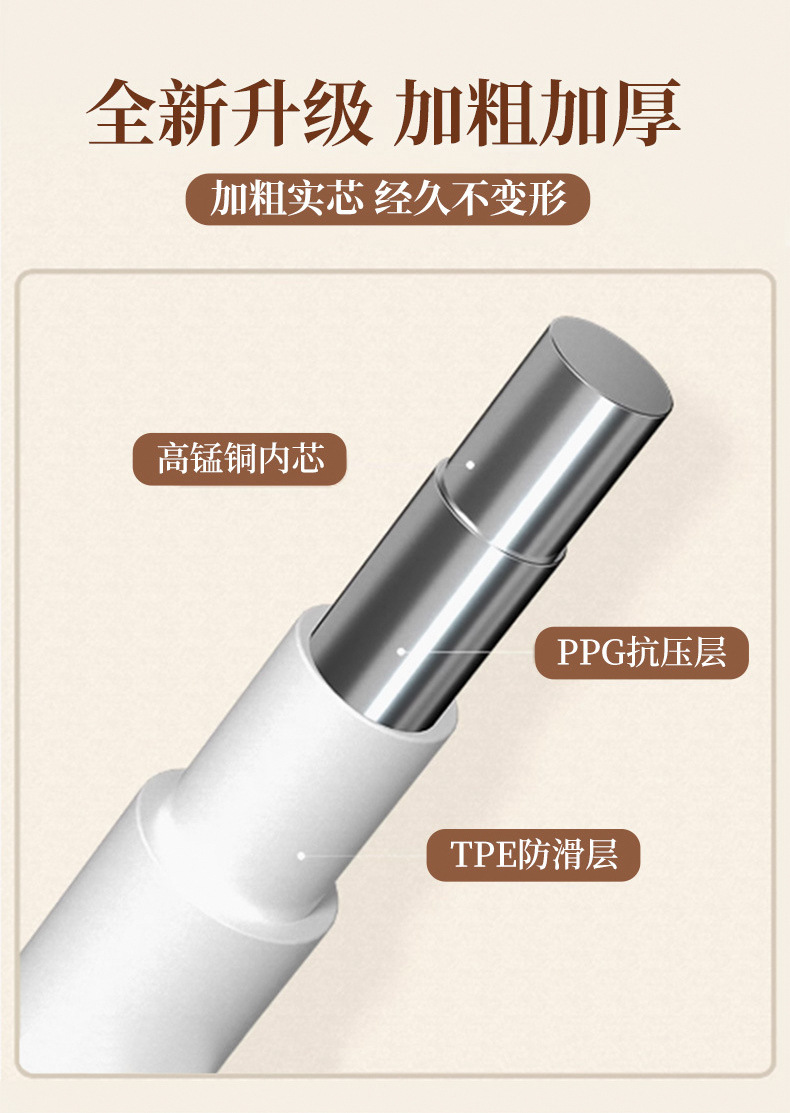 加粗衣架家用挂衣学生宿舍用无痕晾衣架防滑防肩角衣撑子浸塑衣架详情5