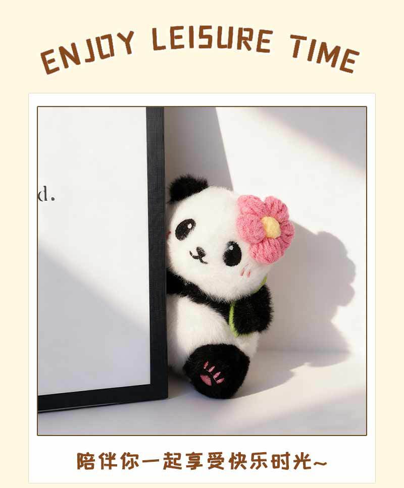 Cute panda keychain pendant, small gift, schoolbag key chain pendant, high-end and practical small gifts pic 8