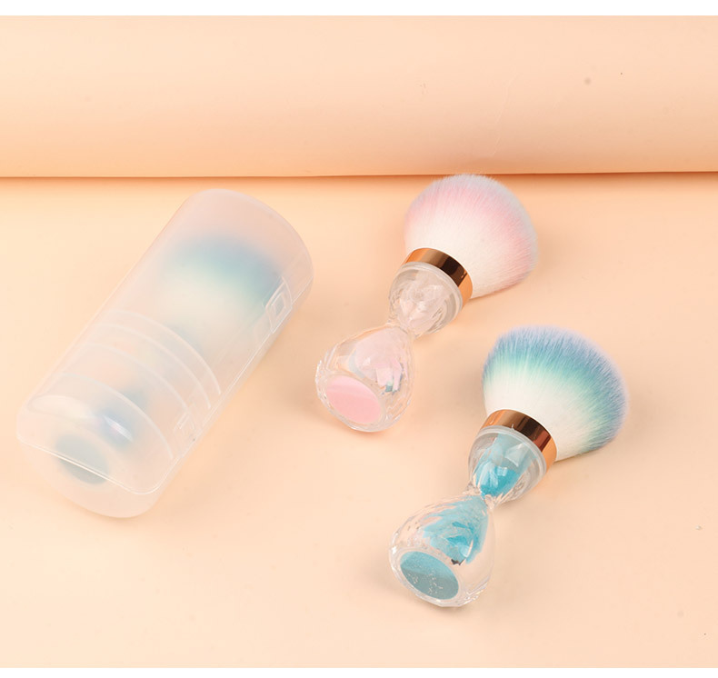 New hourglass nail art dust brush in stock, mushroom head makeup brush, soft loose powder blush brush, beauty tools wholesale pic 15