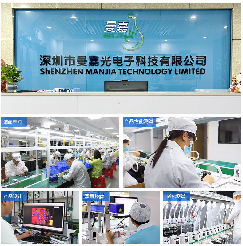 跨境电商直供15W手机无线快速充电触控夜灯实木时钟卧室床头台灯详情3