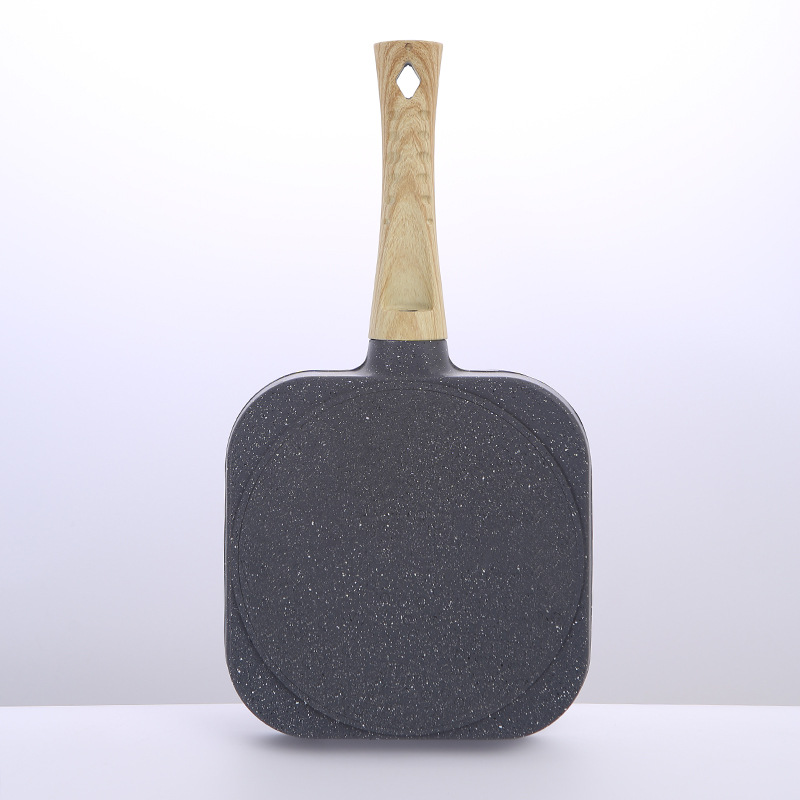 Cross-border new product: Tourmaline four-hole egg frying pan, non-stick flat egg dumpling pan, breakfast egg hamburger frying pan, kitchen pic 23