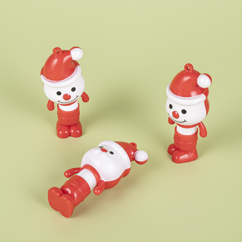 Santa Claus luminous telescopic tube Snowman in various shapes toy office culture Christmas decoration gift pic 6
