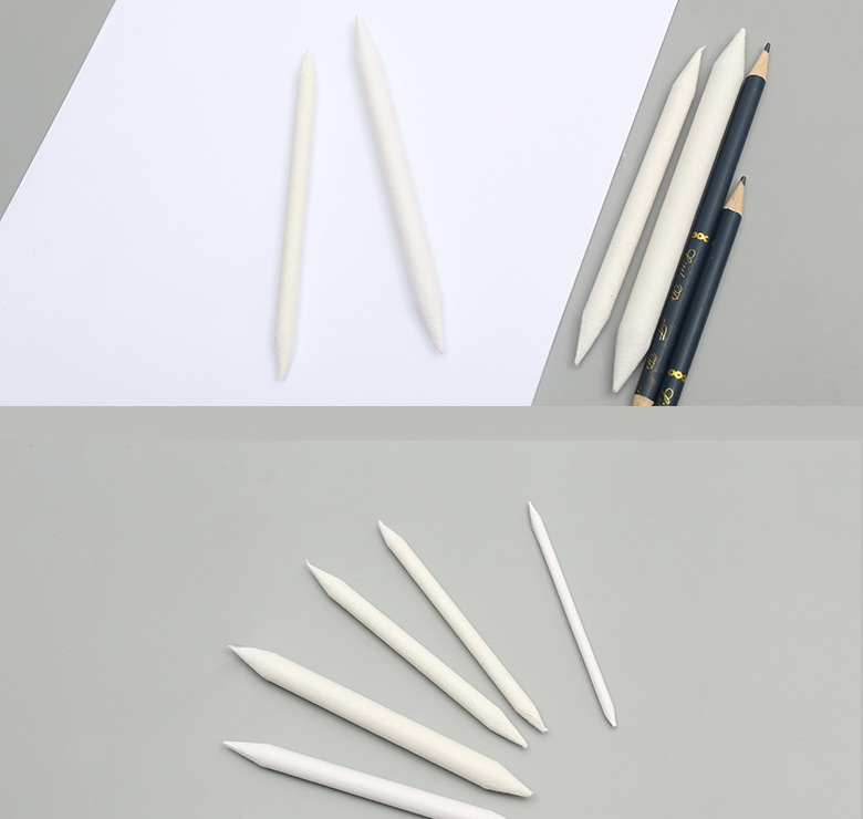 Boyixuan Art Painting 6-piece set of quick sketches, highlights, smudges, corrections, double-headed student sketching special paper erasers pic 7