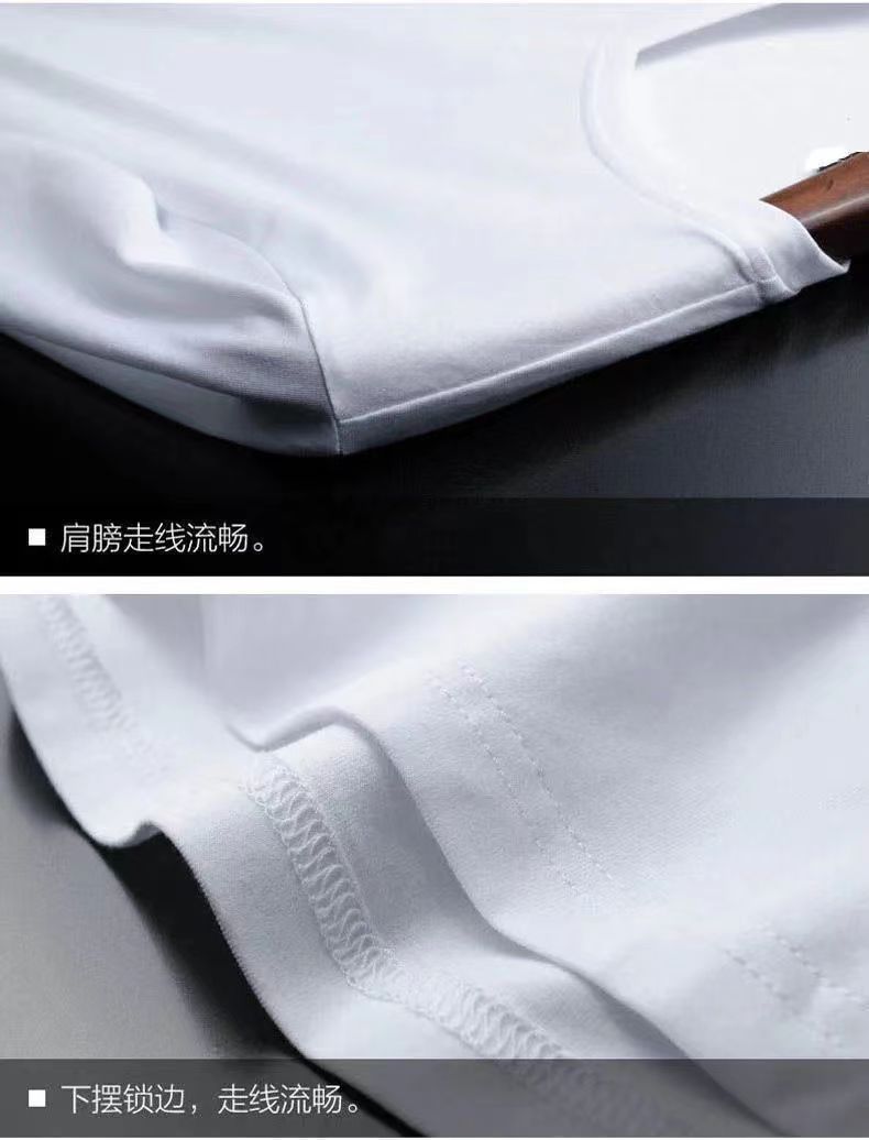 2024 nuevo verano color sólido manga corta camiseta hombre slim slim hombre y mujer clásico versátil interior top pic 11