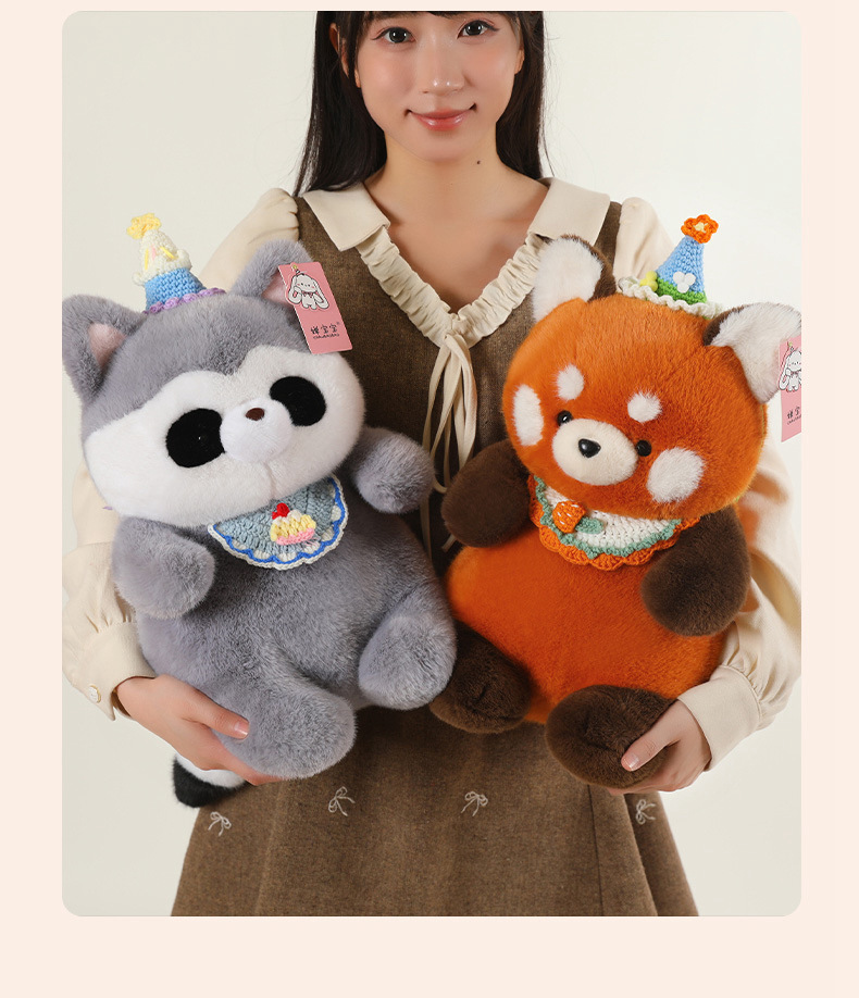 婵宝宝胖坨坨系列动物毛绒公仔萌宠玩偶娃娃桌伴可爱呆萌陪伴安抚详情8