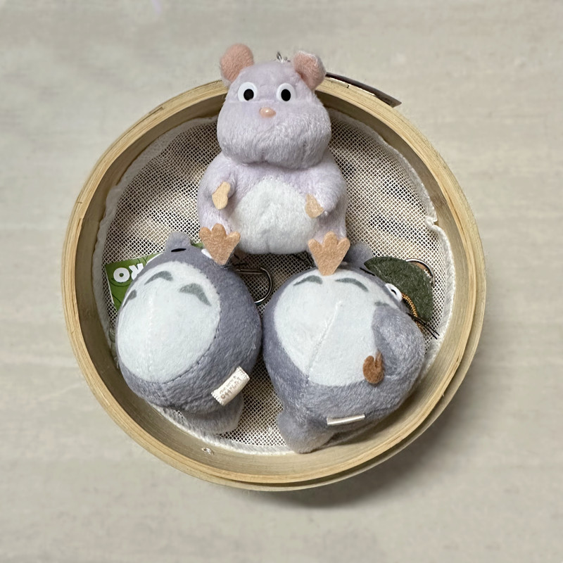 宫崎骏周边龙猫巴士黑猫琪琪龙猫毛绒公仔玩偶包包小挂件钥匙扣详情12