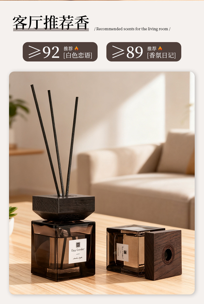 高档无火香薰源头厂家批发香薰精油套装客厅酒店厕所除味一件代发详情6