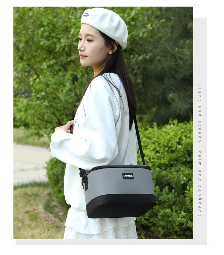 Wholesale aluminum foil lunch bags, waterproof ice packs, hand-held lunch box bags, thickened striped bento bags, insulated bags, cross-border pic 29
