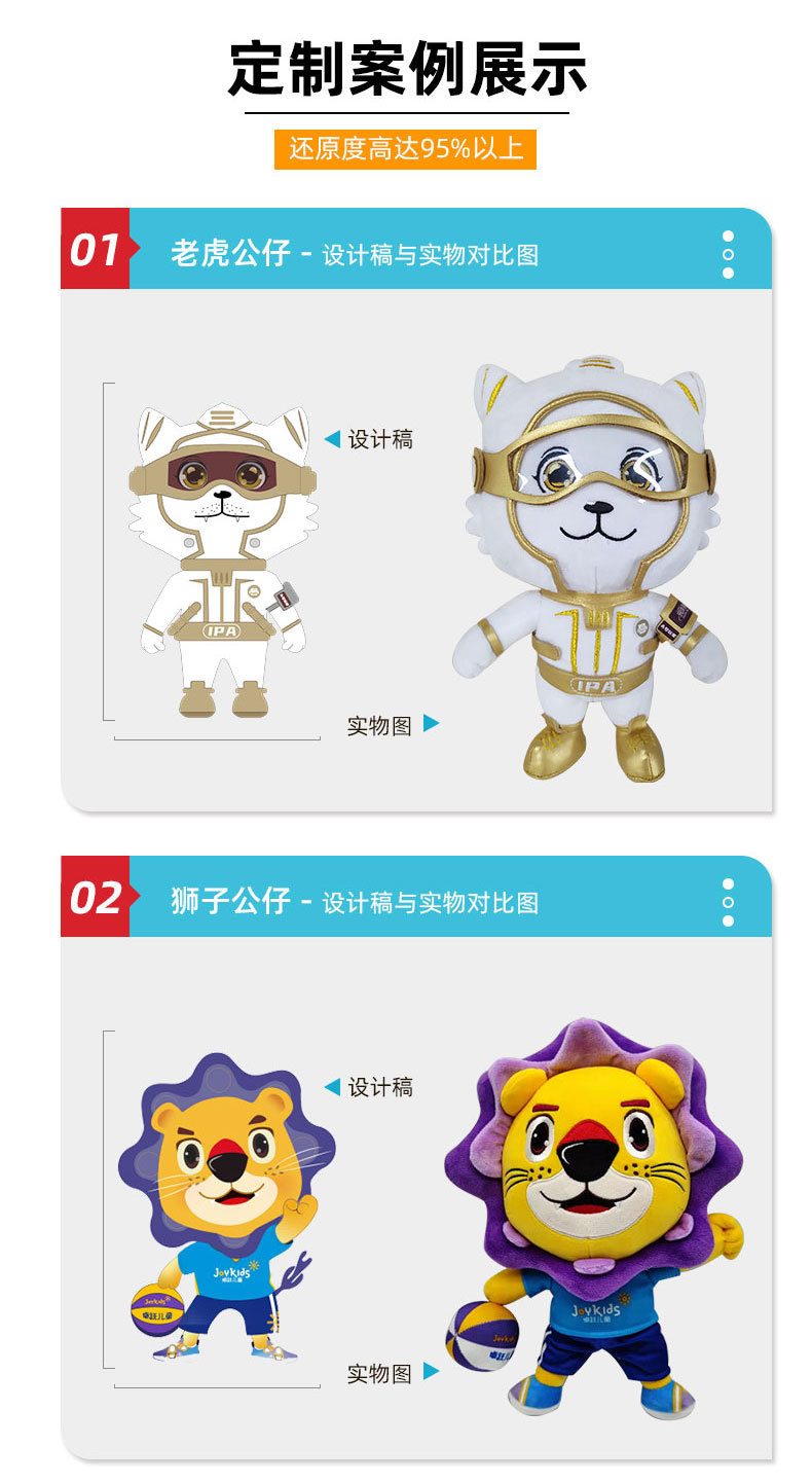 Customized plush toys, keychains, pendants, dolls, IP mascots. We can make them based on your provided pictures or samples pic 5
