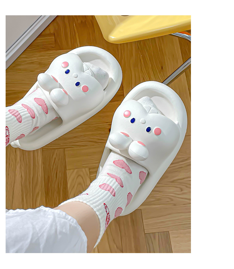 踩屎感拖鞋女夏季室内居家情侣浴室洗澡防滑可爱兔子凉拖鞋女外穿详情7