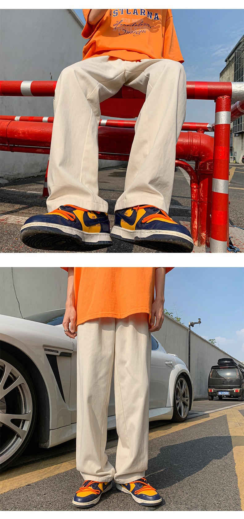 2025新款男士裤子秋冬裤子百搭设计感小众阔腿长裤日系直筒休闲裤详情17