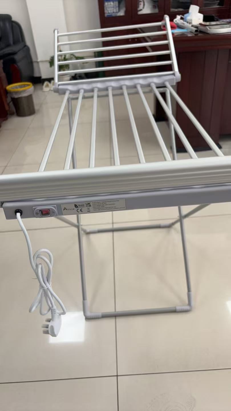 加热晾衣架烘干衣架电热烘衣架落地干衣机折叠晾晒架杆家用烘详情6