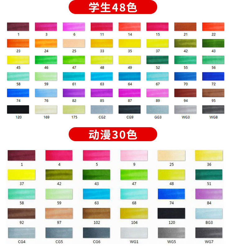 Touch Marker Pen 48 Color Double-headed alcohol oil-based art drawing pen Watercolor pen Color Pen Marker pen pic 19