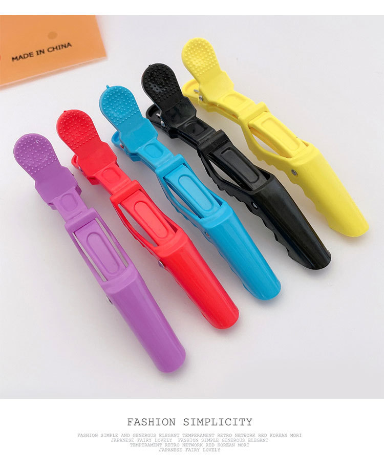 Professional hair salon tools and supplies, convenient hair binding, zoned shark clips, traceless plastic, practical hair care tools wholesale pic 5