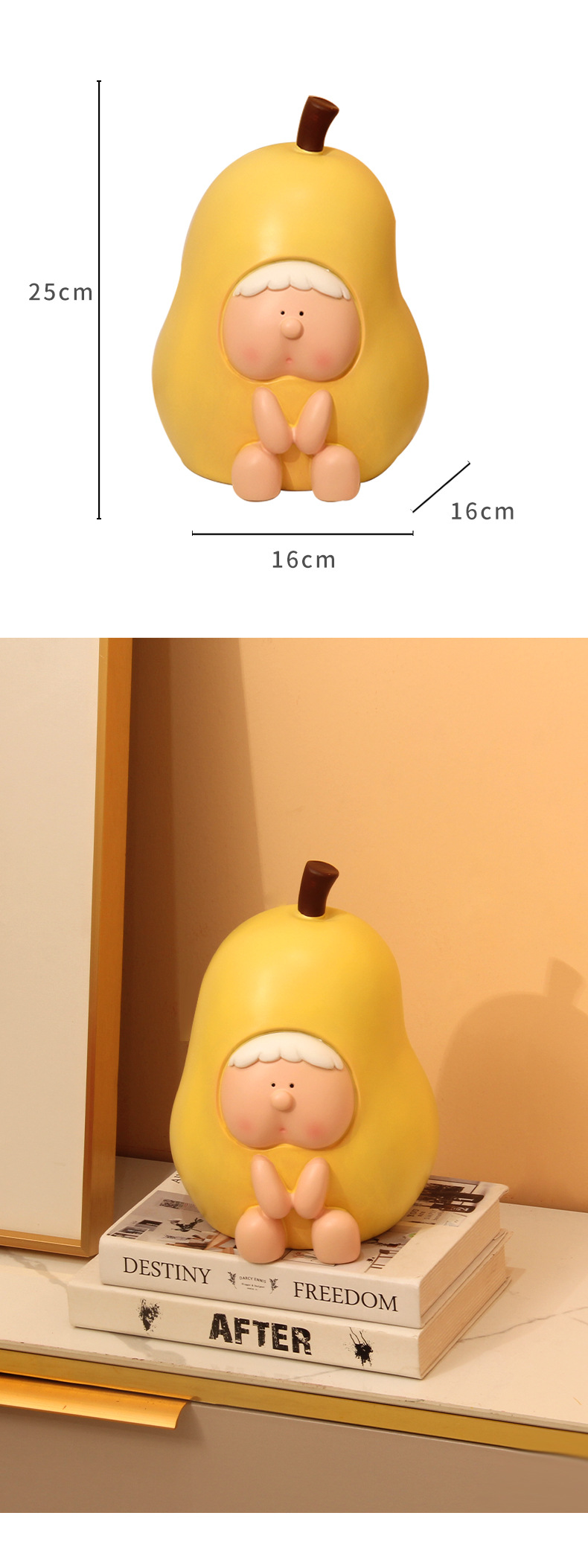 创意奶油风苹果梨子储蓄罐儿童水果存钱罐桌面治愈装饰品可爱摆件 pic 12