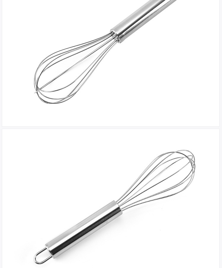 In-stock stainless steel manual egg beater, dough mixer, egg stirrer, baking tool, milk bubbler pic 8