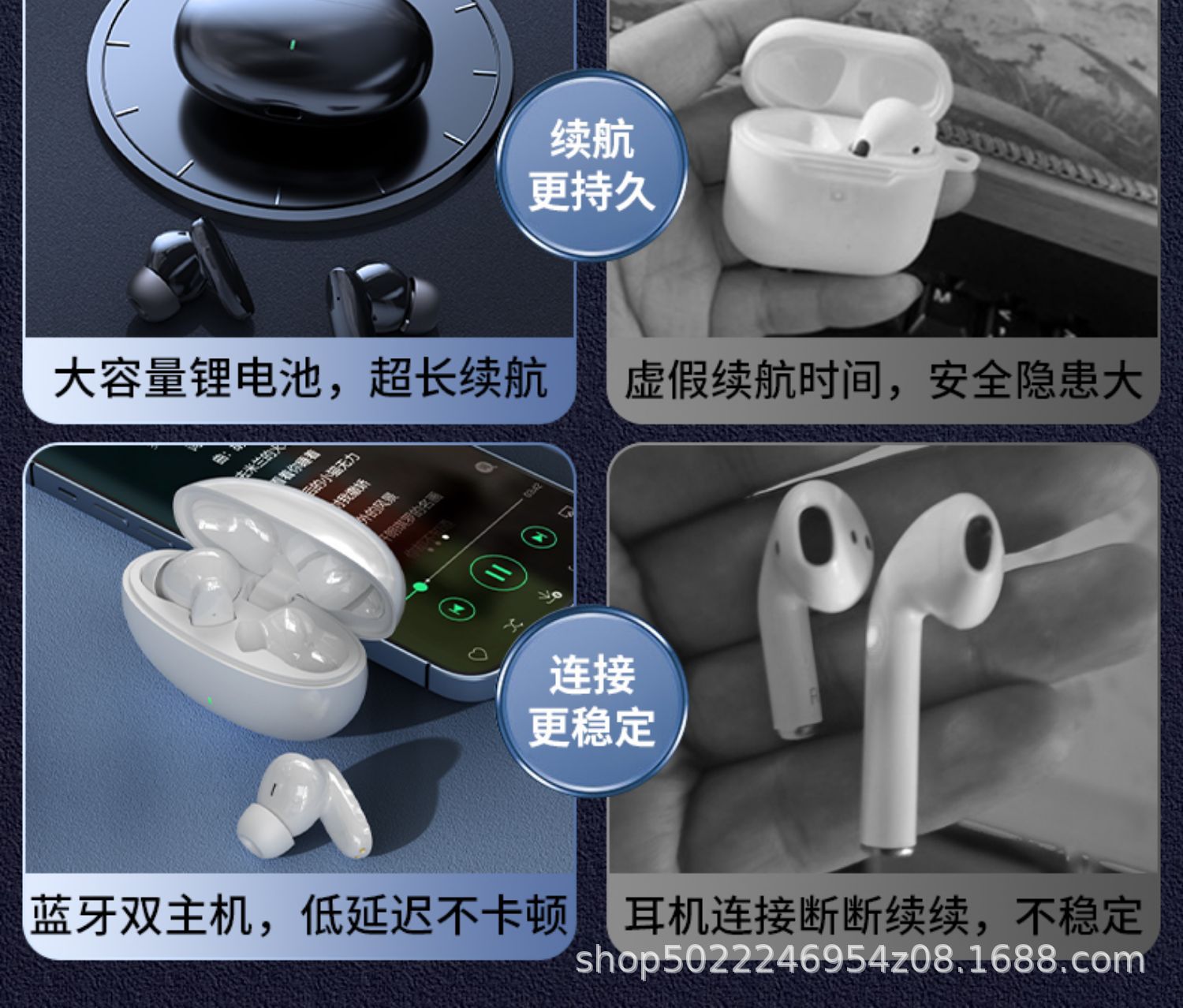 New S90 wireless Bluetooth 5.3 headphones, featuring long battery life, high sound quality, in-ear design and large battery capacity, are available for wholesale at the gaming factory pic 6