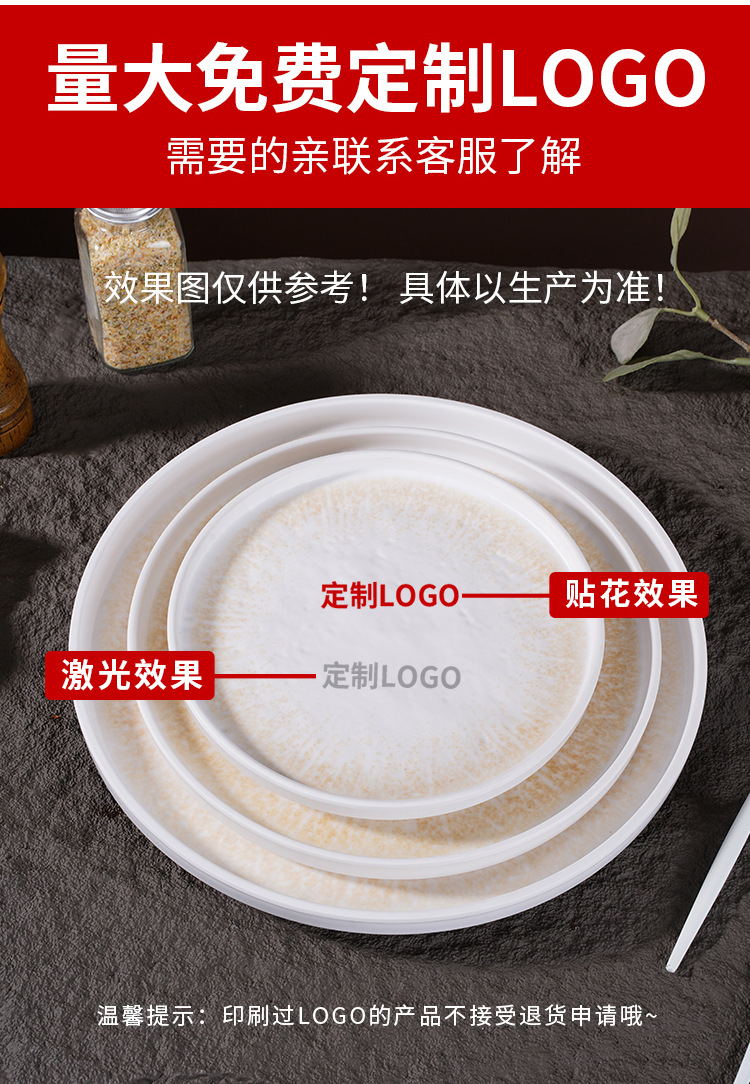 新款牛排盘子西餐盘家用创意磨砂牛扒盘商用网红餐具北欧风圆餐盘详情9