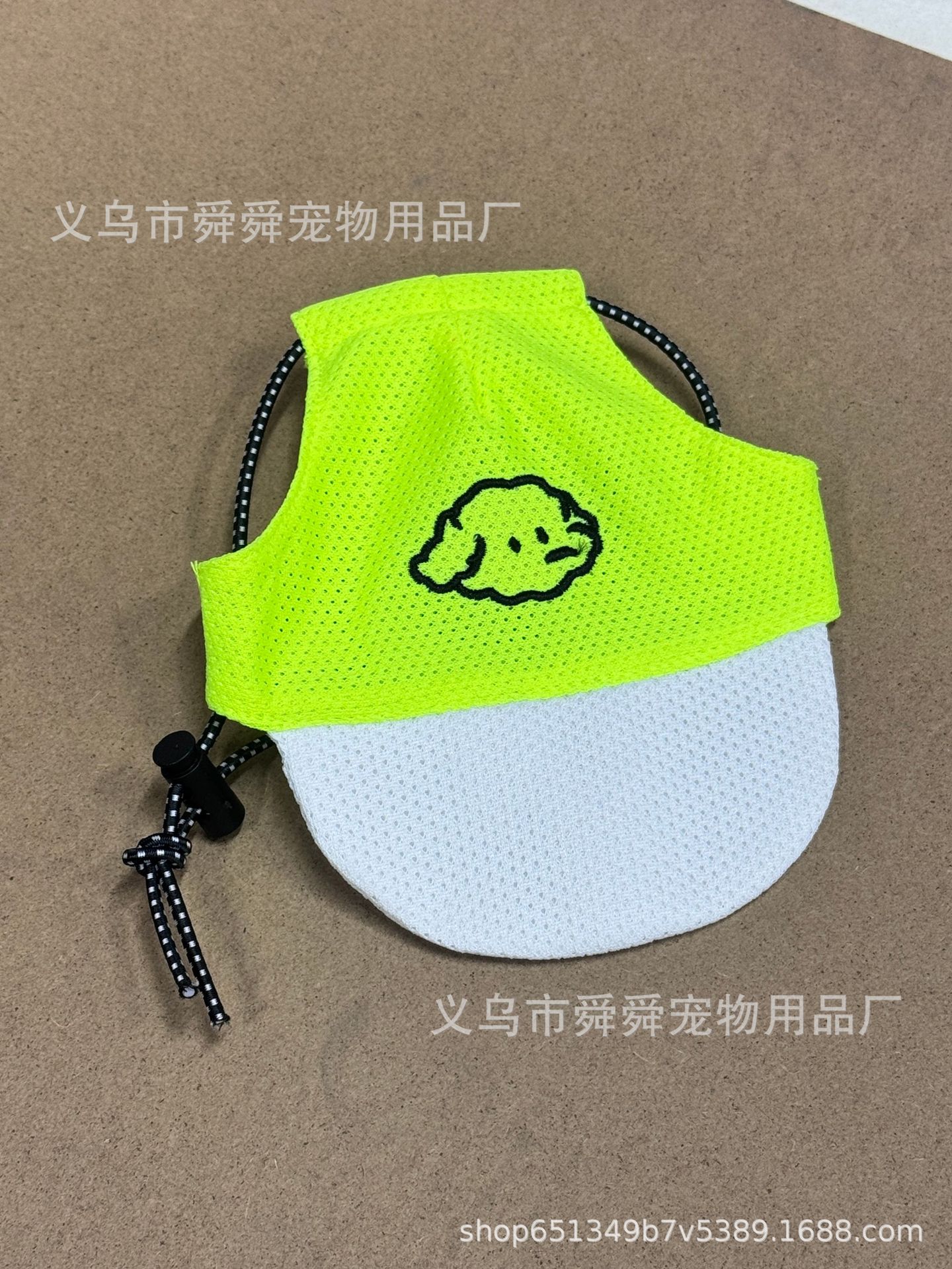 宠物狗狗猫咪帽子春夏外出遮阳防勒帽防脱可调节绳扣鸭舌帽详情6