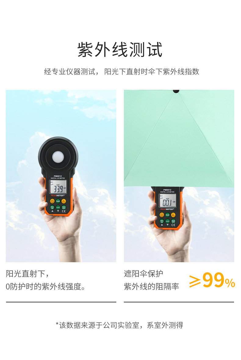 五折黑胶遮阳伞晴雨两用防晒防紫外线太阳伞折叠口袋雨伞广告伞详情10