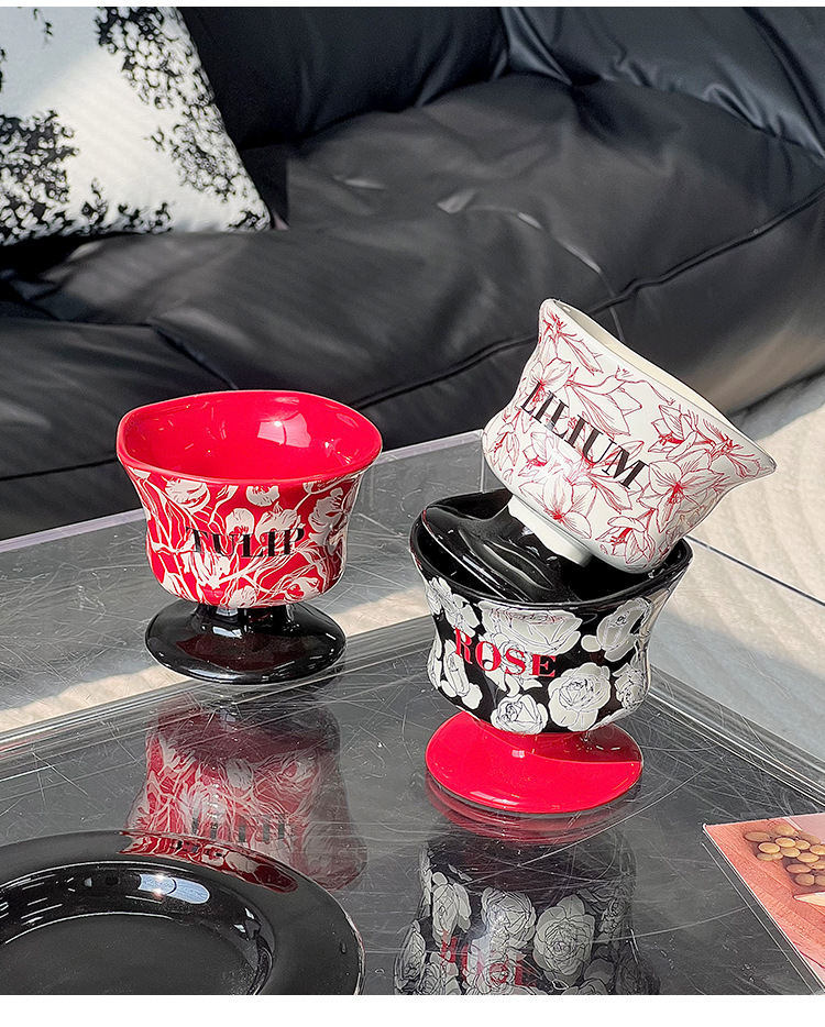 新款轻奢高级感随手杯多用途喝茶水具高温烧制釉下彩陶瓷杯子批发详情14