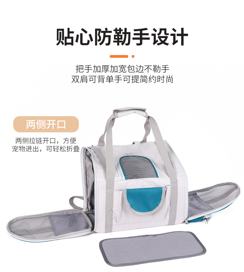 Rongka Pet Cross-border Portable Pet Bag, Portable Pet Backpack, Backpack, Breathable and transparent cat and Dog bag pic 6