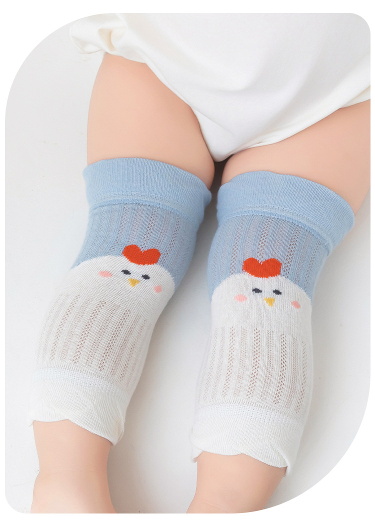 宝宝护膝夏季防摔网面透气婴儿爬行护腿学步小孩长筒儿童膝盖护垫详情17