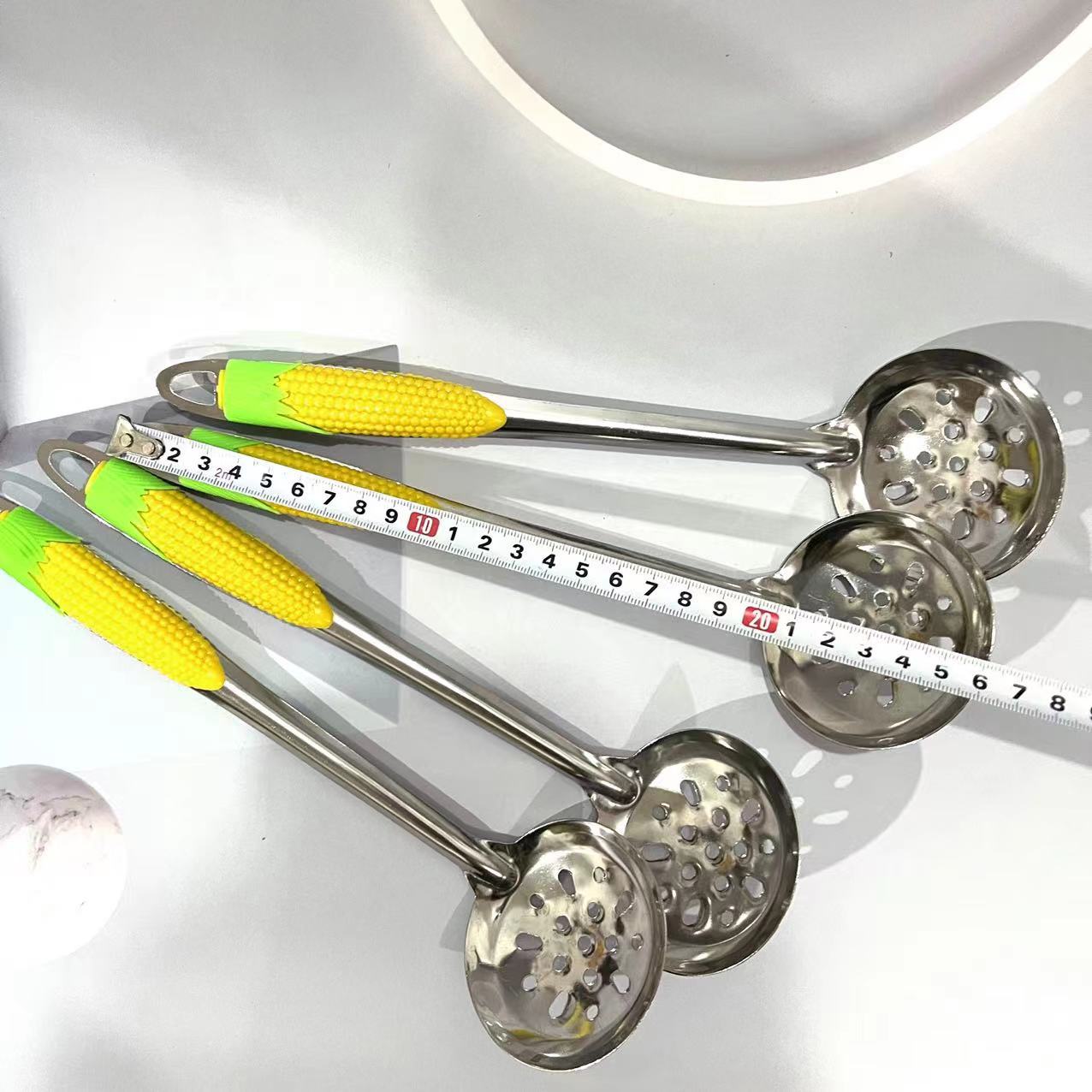 【 Zone 2-10 】 Corn strainer 10/ bundle 1500/ box Corn strainer, soup spoon, household kitchen strainer, long-handled hot pot anti-scald, 1 yuan supply pic 2