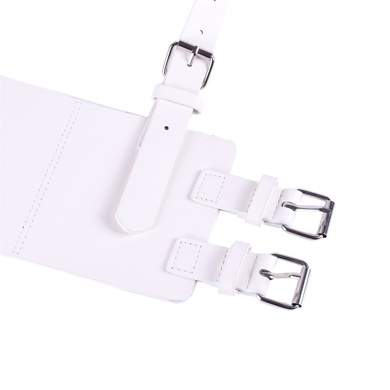 跨境欧美街拍时尚女士腰封朋克风宽背带百搭时尚肩带欧美束腰腰封详情7