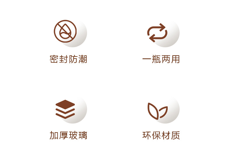 玻璃调料瓶三折叠盐瓶密封防潮两用调料罐厨房调料盐罐子厨房神器详情11