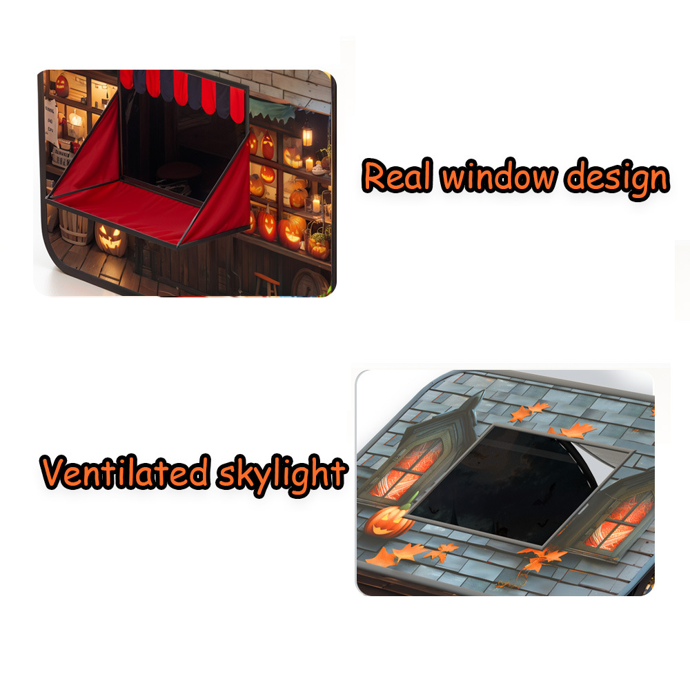 跨境亚马逊万圣节圣诞节儿童帐篷室内游戏屋小房子过家家玩具屋详情12