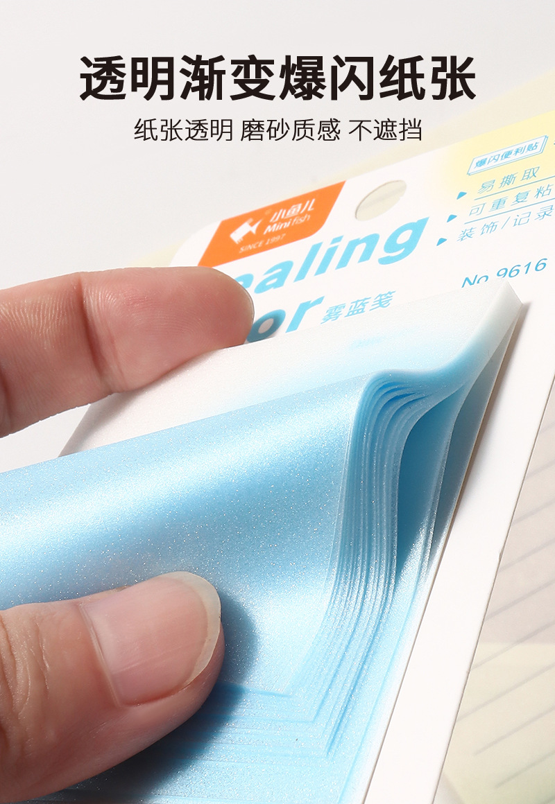 卡皮巴拉爆闪便利贴高颜值办公留言学生卡通便签贴纸错题可撕可粘详情3